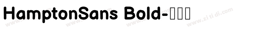 HamptonSans Bold字体转换